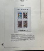 Olympische Spiele 1984 - postfrische Motivsammlung - in KABE Ringbinder