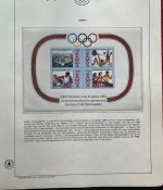 Olympische Spiele 1984 - postfrische Motivsammlung - in KABE Ringbinder