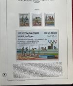 Olympische Spiele 1984 - postfrische Motivsammlung - in KABE Ringbinder