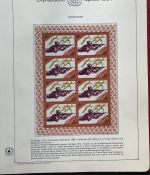 Olympische Spiele 1984 - postfrische Motivsammlung - in KABE Ringbinder