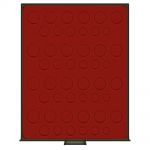 Lindner Münzboxen Rauchglas runde Vertiefungen - gebraucht ==> Aussuchen!