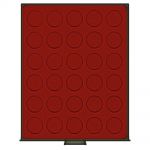 Lindner Münzboxen Rauchglas runde Vertiefungen - gebraucht ==> Aussuchen!