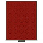 Lindner Münzboxen Rauchglas runde Vertiefungen - gebraucht ==> Aussuchen!