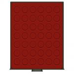 Lindner Münzboxen Rauchglas runde Vertiefungen - gebraucht ==> Aussuchen!