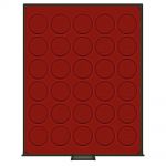 Lindner Münzboxen Rauchglas runde Vertiefungen - gebraucht ==> Aussuchen!