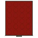 Lindner Münzboxen Rauchglas runde Vertiefungen - gebraucht ==> Aussuchen!