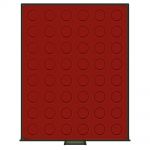 Lindner Münzboxen Rauchglas runde Vertiefungen - gebraucht ==> Aussuchen!