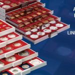 Lindner Münzboxen Standard quadratische Vertiefungen - gebraucht ==> Aussuchen!