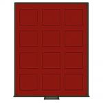 Lindner Rauchglas Standard quadratische Vertiefungen - gebraucht ==> Aussuchen!