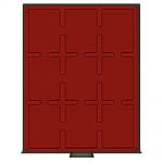 Lindner Rauchglas Standard quadratische Vertiefungen - gebraucht ==> Aussuchen!