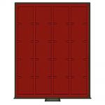 Lindner Rauchglas Standard quadratische Vertiefungen - gebraucht ==> Aussuchen!