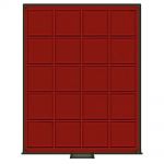 Lindner Rauchglas Standard quadratische Vertiefungen - gebraucht ==> Aussuchen!