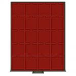 Lindner Rauchglas Standard quadratische Vertiefungen - gebraucht ==> Aussuchen!