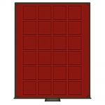 Lindner Rauchglas Standard quadratische Vertiefungen - gebraucht ==> Aussuchen!