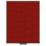 Lindner Rauchglas Standard quadratische Vertiefungen - gebraucht ==> Aussuchen!