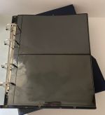 Deutschland Post Ganzsachen-Album blau mit Schuber und 20 Hüllen