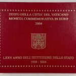 Vatikan 2 Euro 2004 Gedenkmünze im Folder - 75 Jahre Vatikanstaat