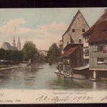 AK 8500 NÜRNBERG -Petnitzpartie am Fischersteg - 1902 echt gelaufen nach Ernstthal
