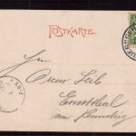 AK 8500 NÜRNBERG -Petnitzpartie am Fischersteg - 1902 echt gelaufen nach Ernstthal