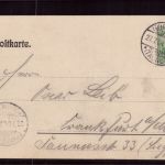 AK 6238 / 65719 HOFHEIM im Taunus - 1904 echt gelaufen nach Frankfurt
