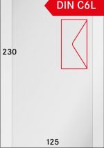 500 Pergamintüten 125 x 230 mm + 20 mm Klappe
