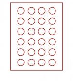 Lindner Münzboxen Rauchglas runde Vertiefungen - gebraucht ==> Aussuchen!