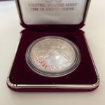 USA United States 1988 - Olympic Games Silber Dollar PP - Box & COA