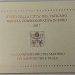 Vatikan 2 Euro 2017 Gedenkmünze im Folder - Petrus & Paul - Blister