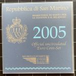 SAN MARINO Kursmünzensatz KMS 2005 mit 5 Euro Silber im original Folder (8,88€)