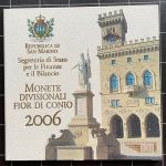 SAN MARINO Kursmünzensatz KMS 2006 mit 5 Euro Silber im original Folder (8,88€)