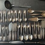 WMF Modell ROM 4500 - umfangreiches Besteck Set - 90 Silberauflage - 51 Teile