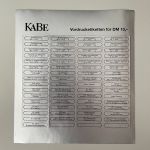KABE Münzboxen Exquisit für 5 & 10 DM - mit runden Vertiefungen, Rot - Aussuchen!