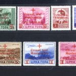 Dt. Besetzung Montenegro MiNr 29-35 postfrisch - Attest Brunel - Rotes Kreuz