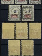 Dt. Besetzung 1914/18 - Rumänien Porto 1-5 postfrisch, geprüft Wasels BPP