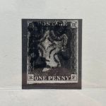 MOTIVSAMMLUNG - 150 Jahre Briefmarke - mit One Penny Black gestempelt -
