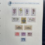 DDR Sammlung postfrisch - 1981-1990 komplett auf Borek Vordruck Ringbinder