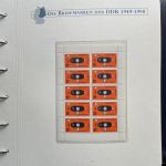 DDR Sammlung postfrisch - 1981-1990 komplett auf Borek Vordruck Ringbinder
