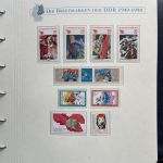 DDR Sammlung postfrisch - 1981-1990 komplett auf Borek Vordruck Ringbinder