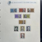 DDR Sammlung postfrisch - 1981-1990 komplett auf Borek Vordruck Ringbinder