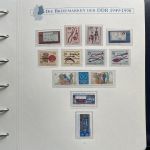 DDR Sammlung postfrisch - 1981-1990 komplett auf Borek Vordruck Ringbinder