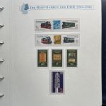 DDR Sammlung postfrisch - 1981-1990 komplett auf Borek Vordruck Ringbinder