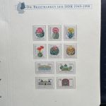 DDR Sammlung postfrisch - 1981-1990 komplett auf Borek Vordruck Ringbinder