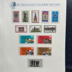 DDR Sammlung postfrisch - 1981-1990 komplett auf Borek Vordruck Ringbinder