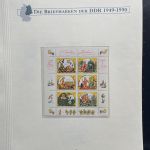 DDR Sammlung postfrisch - 1981-1990 komplett auf Borek Vordruck Ringbinder