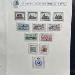 DDR Sammlung postfrisch - 1981-1990 komplett auf Borek Vordruck Ringbinder