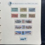 DDR Sammlung postfrisch - 1981-1990 komplett auf Borek Vordruck Ringbinder