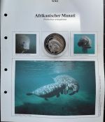 30 JAHRE WWF - Afrikanischer Manati 1994 Trichechus senegalensis - 999 SILBER / 20g