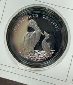30 JAHRE WWF - Krauskopfpelikan 1993 Pelecantus crispus - 999 SILBER / 20g