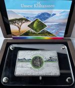 5 Euro Münze 2019 F - Gemäßigte Zlimazone - Feldhase - Münzbarren in Kassette