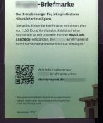 Bund MiNr. 3801 postfrisch MH 127 selbstklebend Brandenburger Tor